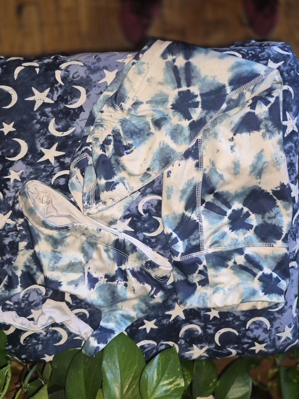 Old Navy Blue Tie-Dye Kids Pajama Set